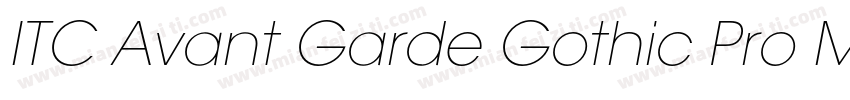 ITC Avant Garde Gothic Pro Medium字体转换